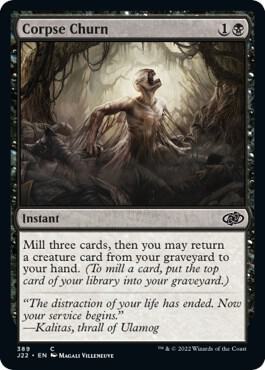Corpse Churn 389 card from Jumpstart 2022