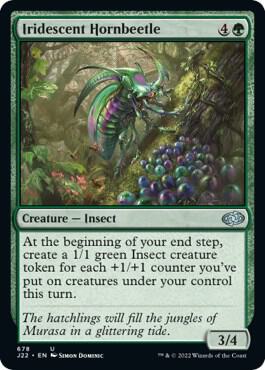Iridescent Hornbeetle 678 card from Jumpstart 2022