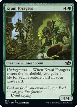 Kraul Foragers 682 card from Jumpstart 2022