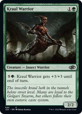 Kraul Warrior 684 card from Jumpstart 2022