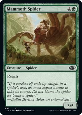 Mammoth Spider 687 card from Jumpstart 2022