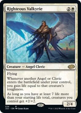 Righteous Valkyrie 234 card from Jumpstart 2022