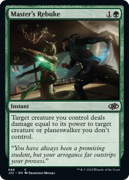 Master's Rebuke 689 card from Jumpstart 2022