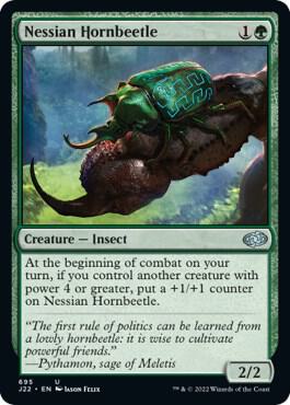 Nessian Hornbeetle 695 card from Jumpstart 2022