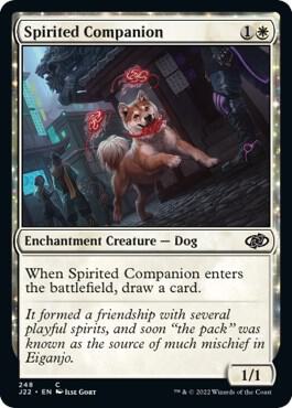 Spirited Companion 248 card from Jumpstart 2022
