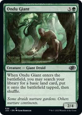 Ondu Giant 698 card from Jumpstart 2022