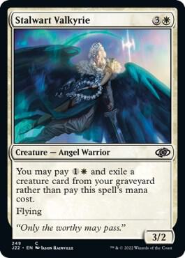 Stalwart Valkyrie 249 card from Jumpstart 2022