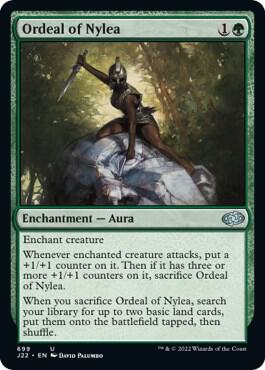 Ordeal of Nylea 699 card from Jumpstart 2022