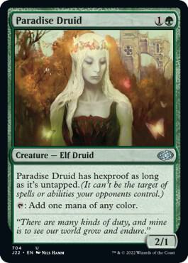 Paradise Druid 704 card from Jumpstart 2022