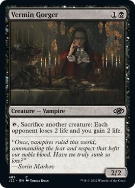 Vermin Gorger 485 card from Jumpstart 2022