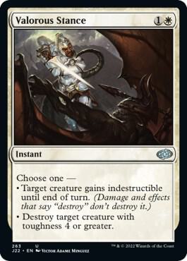 Valorous Stance 263 card from Jumpstart 2022