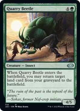 Quarry Beetle 714 card from Jumpstart 2022
