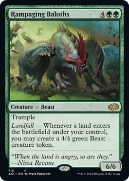 Rampaging Baloths 715 card from Jumpstart 2022