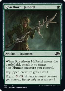 Rosethorn Halberd 722 card from Jumpstart 2022