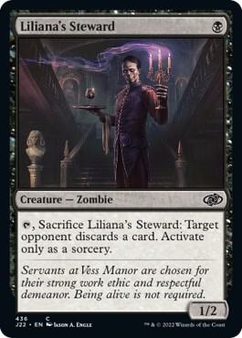Liliana's Steward 436 card from Jumpstart 2022