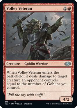 Volley Veteran 619 card from Jumpstart 2022