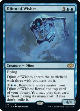 Djinn of Wishes 287 card from Jumpstart 2022