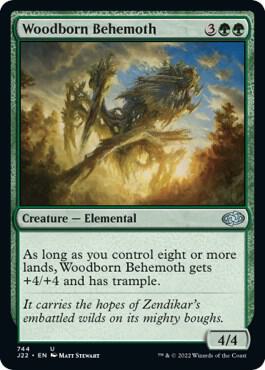 Woodborn Behemoth 744 card from Jumpstart 2022