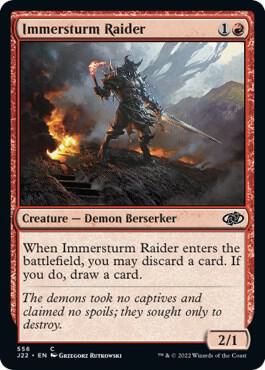 Immersturm Raider 556 card from Jumpstart 2022