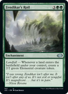 Zendikar's Roil 747 card from Jumpstart 2022