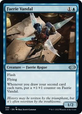 Faerie Vandal 296 card from Jumpstart 2022