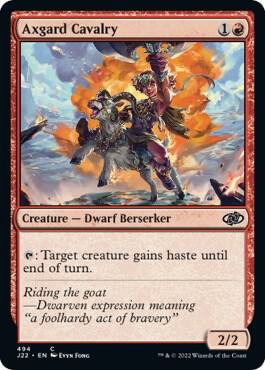 Axgard Cavalry 494 card from Jumpstart 2022