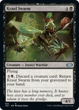 Kraul Swarm 432 card from Jumpstart 2022