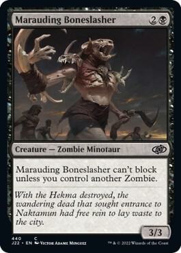 Marauding Boneslasher 440 card from Jumpstart 2022