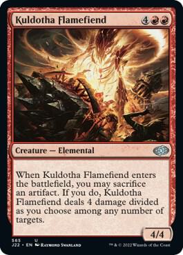 Kuldotha Flamefiend 565 card from Jumpstart 2022