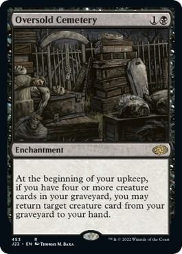 Oversold Cemetery 453 card from Jumpstart 2022