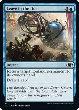Leave in the Dust 313 card from Jumpstart 2022