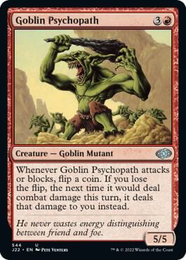 Goblin Psychopath 544 card from Jumpstart 2022