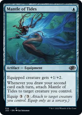 Mantle of Tides 318 card from Jumpstart 2022