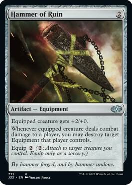 Hammer of Ruin 771 card from Jumpstart 2022