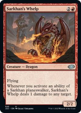 Sarkhan's Whelp 595 card from Jumpstart 2022