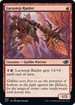Lavastep Raider 568 card from Jumpstart 2022