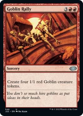 Goblin Rally 546 card from Jumpstart 2022