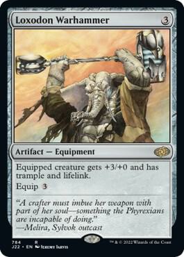 Loxodon Warhammer 784 card from Jumpstart 2022