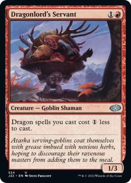 Dragonlord's Servant 524 card from Jumpstart 2022