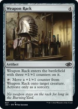 Weapon Rack 807 card from Jumpstart 2022
