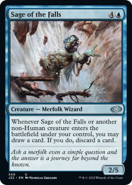 Sage of the Falls 340 card from Jumpstart 2022