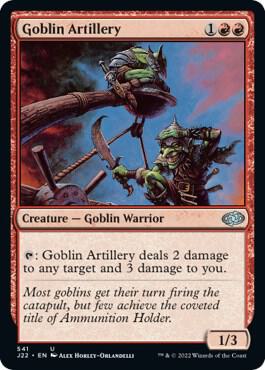Goblin Artillery 541 card from Jumpstart 2022