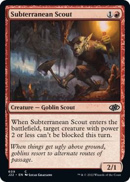 Subterranean Scout 609 card from Jumpstart 2022