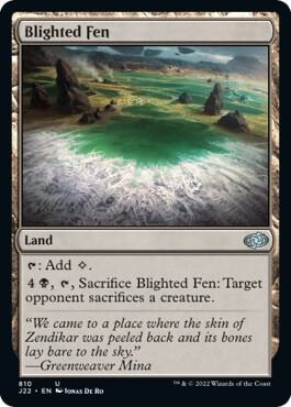 Blighted Fen 810 card from Jumpstart 2022