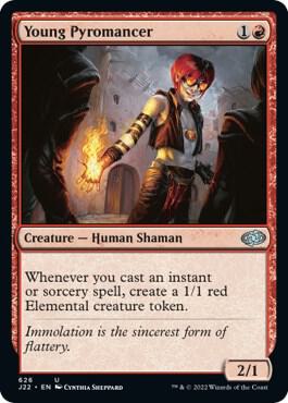 Young Pyromancer 626 card from Jumpstart 2022