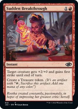 Sudden Breakthrough 610 card from Jumpstart 2022