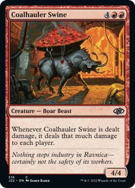 Coalhauler Swine 516 card from Jumpstart 2022