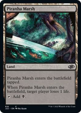 Piranha Marsh 818 card from Jumpstart 2022