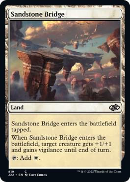 Sandstone Bridge 819 card from Jumpstart 2022