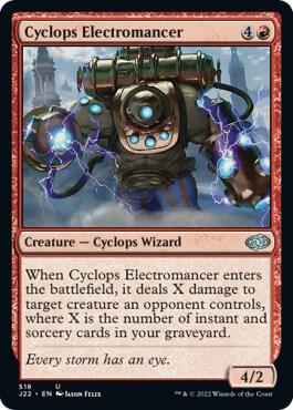 Cyclops Electromancer 518 card from Jumpstart 2022